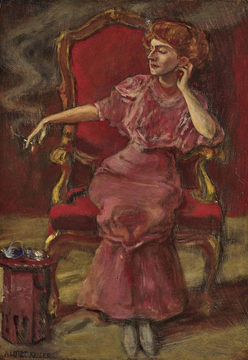 Ritratto di una signora che fuma